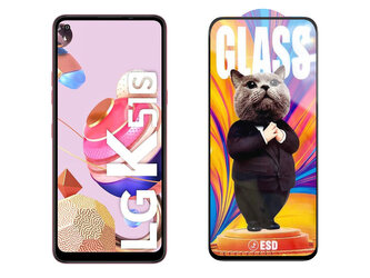 3D Ochranné tvrzené sklo na LG K51S - Mr. Cat ESD