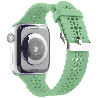 Řemínek s perforováním a přezkovým zapínáním pro Apple Watch 42/44/45/46/49mm,Zelený Řemínek s perforováním a přezkovým zapínáním pro Apple Watch 42/44/45/46/49mm,Zelený