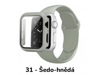 Set 3v1 pro Apple Watch,31 - Šedo-hnědá,44mm,S/M (Pro obvod ruky 13-18 cm)