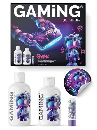 Dárkový box Gaming: Sprchový gel, Jelení lůj, Pěna do koupele + dárek