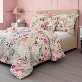 Prodloužené saténové povlečení 140x220, 70x90cm Botanica elegance