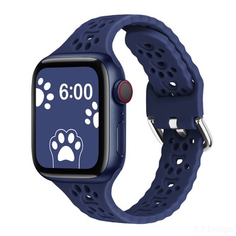 Řemínek s pacičkami a přezkovým zapínáním pro Apple Watch 42/44/45/46/49mm,Tmavě Modrý Řemínek s pacičkami a přezkovým zapínáním pro Apple Watch 42/44/45/46/49mm,Tmavě Modrý