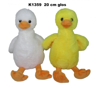 PLUSZAK KACZKA Z GLOSEM 20CM SIEDZACA SA