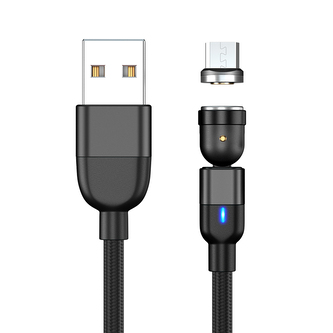 Magnetický nabíjecí kabel 3v1 (USB-C + Lightning + Micro USB),Černá Magnetický nabíjecí kabel 3v1 (USB-C + Lightning + Micro USB),Černá
