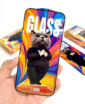 3D Ochranné tvrzené sklo na Xiaomi Redmi Note 9 5G - Mr. Cat ESD 3D Ochranné tvrzené sklo na Xiaomi Redmi Note 9 5G - Mr. Cat ESD