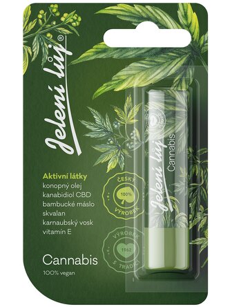 Jelení lůj | Cannabis (Konopný olej + Kanabidiol CBD | dokonalá péče o rty)