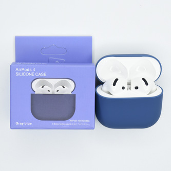 Jednobarevný obal pro AirPods 4,Gray Blue