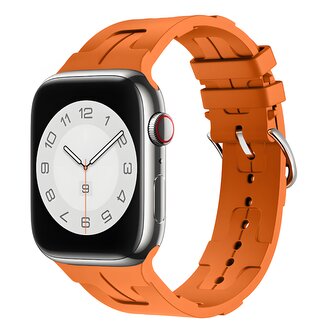 Silikonový řemínek se vzorkem pro Apple Watch 38/40/41mm,Oranžová Silikonový řemínek se vzorkem pro Apple Watch 38/40/41mm,Oranžová