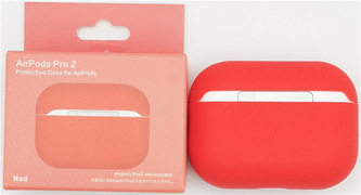 Jednobarevný obal pro AirPods PRO / 2 PRO,Red