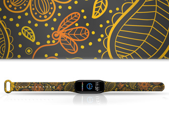 Náhradní náramek Mi band 3/4/5/6/7 Oranžové květiny,Vícebarevná,Xiaomi Mi band 5/6/7 Náhradní náramek Mi band 3/4/5/6/7 Oranžové květiny,Vícebarevná,Xiaomi Mi band 5/6/7