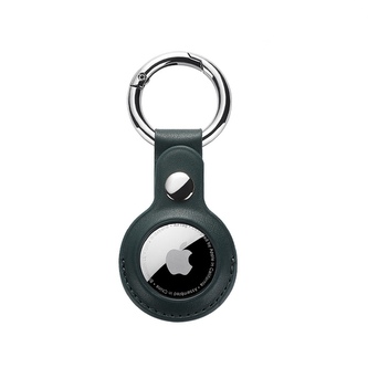 Kožená klíčenka pro Airtag,Tmavě zelená