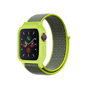 Nylonový set 2v1 pro Apple Watch 42/44/45mm,Jablečno-Šedá