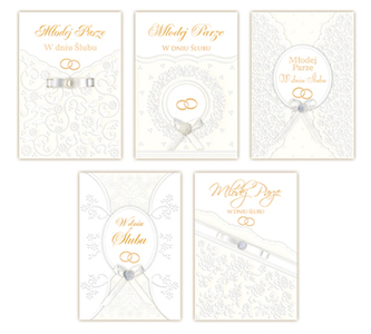 Karnet okazjonalny B6 z kopertą Exclusive Ślub MERIGRAF 807381 565