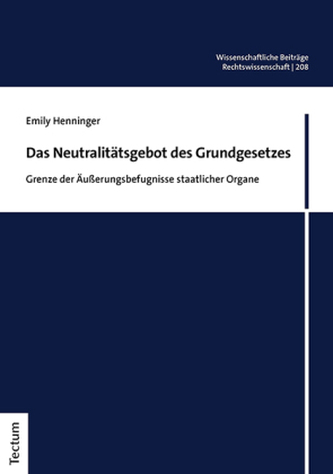 Das Neutralitätsgebot des Grundgesetzes Das Neutralitätsgebot des Grundgesetzes