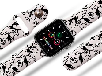 Apple watch řemínek Unicorn black,Bílá,42/44/45/46/49mm