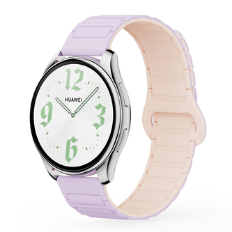 Dvojbarevný magnetický řemínek 20mm,Fialovo-růžový