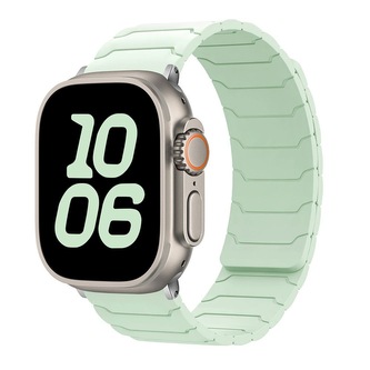 Silikonový magnetický řemínek pro Apple Watch 38/40/41/42(S10)mm,Mentolový