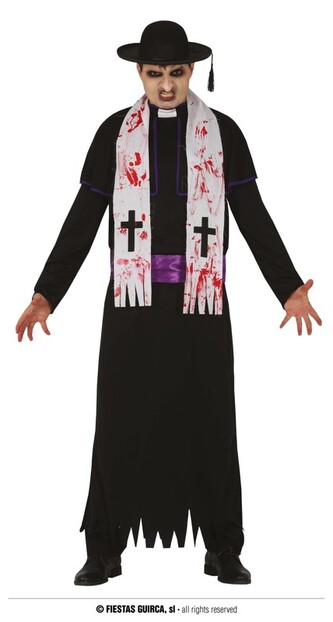 Kněz zombie kostým 52 – 54 (L)