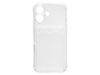 Silikonový průhledný kryt s peněženkou pro iPhone 17