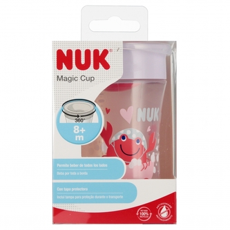 NUK Kubek 230 ml 8m   Magic Cup czerwony 10751138