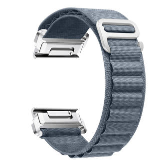 Nylonový řemínek se sponou 26mm,Šedo-modrý