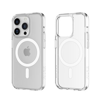 Průhledný tvrzený MagSafe kryt na iPhone 15 Pro