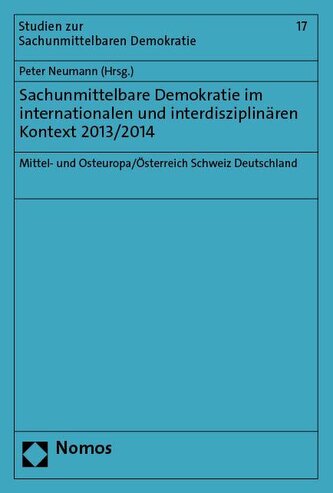 Sachunmittelbare Demokratie im interdisziplinären und internationalen Kontext 2014/2015