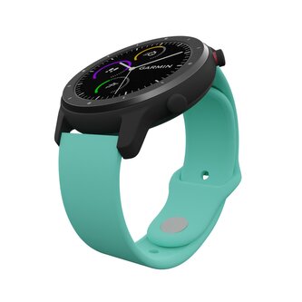 Jednobarevný náhradní řemínek 20mm,Tyrkysová