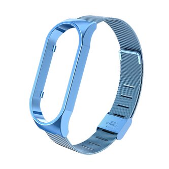 Milánský tah celokovový náhradní náramek pro Mi Band 7,Světle modrý,Xiaomi Mi Band 7
