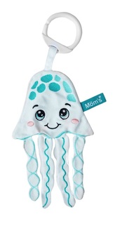 Medúza šustící kontrastní hračka, smyslová hračka