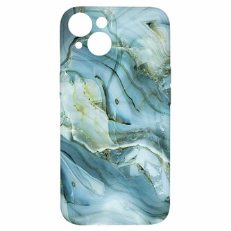 Kryt Modro šedý mramor pro iPhone 14