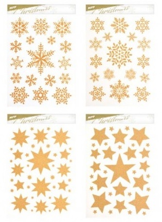 Naklejka bożonarodzeniowa brokat\nVA022 20x30cm