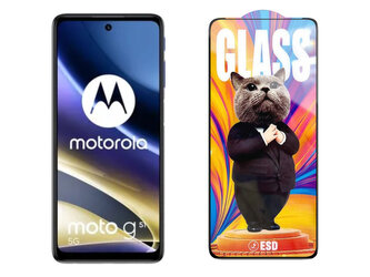 3D Ochranné tvrzené sklo na Motorola Moto G51 5G - Mr. Cat ESD