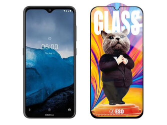3D Ochranné tvrzené sklo na Nokia 6.2 - Mr. Cat ESD