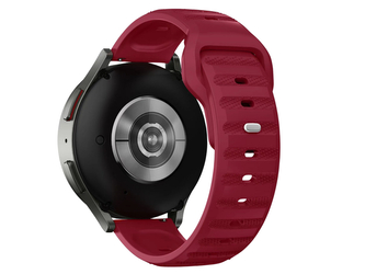 Perforovaný strukturovaný řemínek 22mm,Vínová