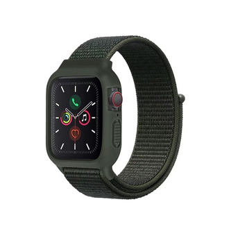 Nylonový set 2v1 pro Apple Watch 42/44/45mm,Khaki Zelená