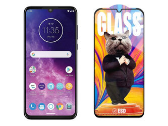 3D Ochranné tvrzené sklo na Motorola One Zoom - Mr. Cat ESD