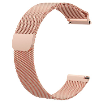 Milánský tah magnetický 22mm,Růžovo-zlatý