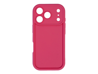 Silikonový růžový kryt se zvýšenou ochranou hran pro iPhone 17 Pro Silikonový růžový kryt se zvýšenou ochranou hran pro iPhone 17 Pro