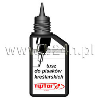Tusz kreślarski czarny 10ml RYSTOR 411-000