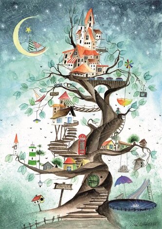 MAGNOLIA Puzzle Pohádka o stromu 1000 dílků