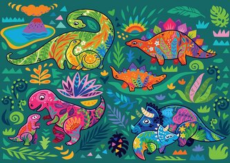 YAZZ Puzzle Dinosauři 1000 dílků