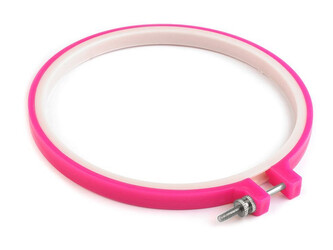 Vyšívací kruh plastový - 1 ks - 3 (Ø15,5 cm) žlutá Vyšívací kruh plastový - 1 ks - 3 (Ø15,5 cm) žlutá