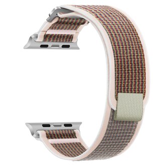 Nylonový řemínek se stahovacím poutkem a sponou pro Apple Watch 42/44/45/46/49mm,Růžová Nylonový řemínek se stahovacím poutkem a sponou pro Apple Watch 42/44/45/46/49mm,Růžová