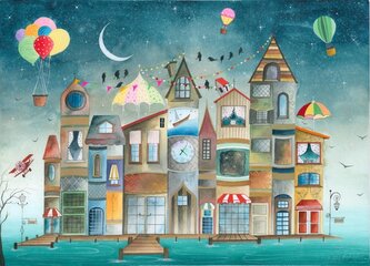 MAGNOLIA Puzzle Domy, o kterých jsem četl 1000 dílků