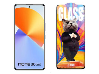 3D Ochranné tvrzené sklo na Infinix Note 30 VIP/X6710 - Mr. Cat ESD