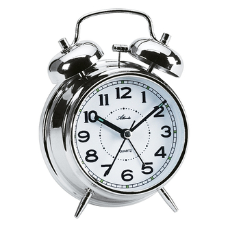 Designový zvoncový budík AT1646-19 Atlanta 14cm