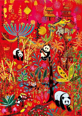 MAGNOLIA Puzzle Pandy 1000 dílků