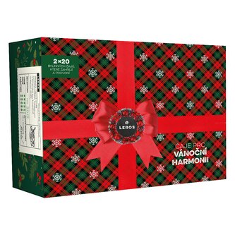 LEROS Dárková sada (2 x 20 nálev. sáčků) - Čaje pro vánoční harmonii - chuť vánoc v šálku čaje