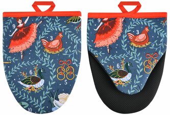 Pár malých kuchyňských rukavic 12 Days Of Christmas